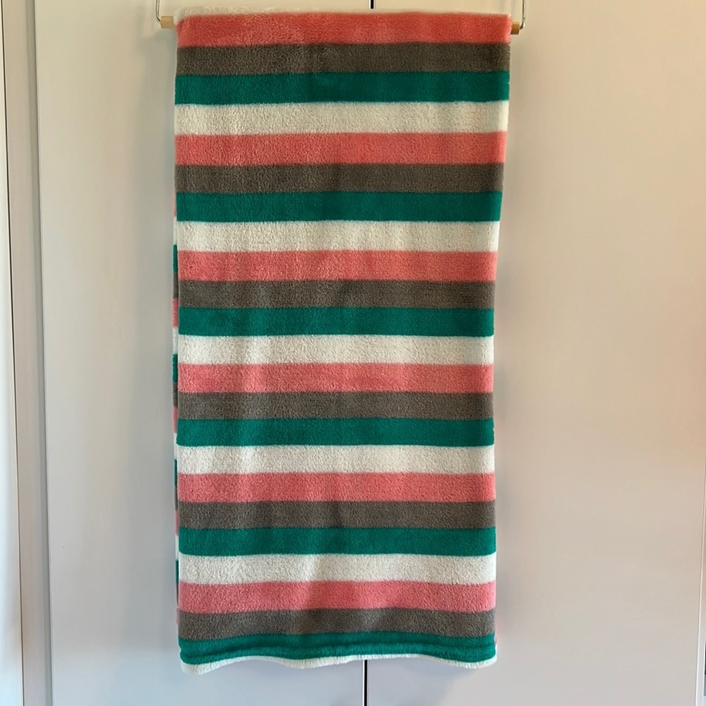 44x44 Striped Blanket Great Colors Super Soft